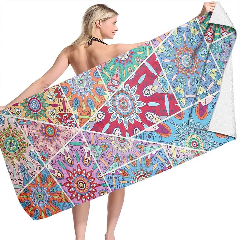 Summer Boho 70x150cm Microfiber Quick Dry Bath Towels