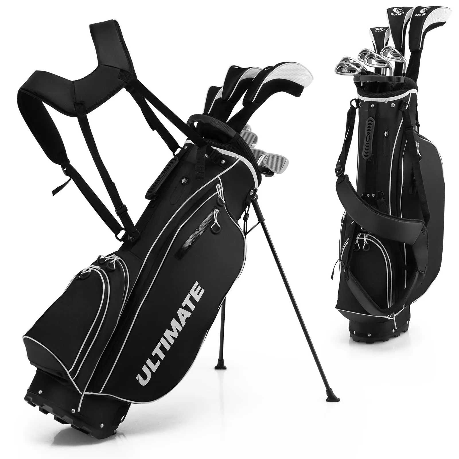 Tangkula Complete Golf Clubs Package Set 10 Pieces for Men & Women Right Hand