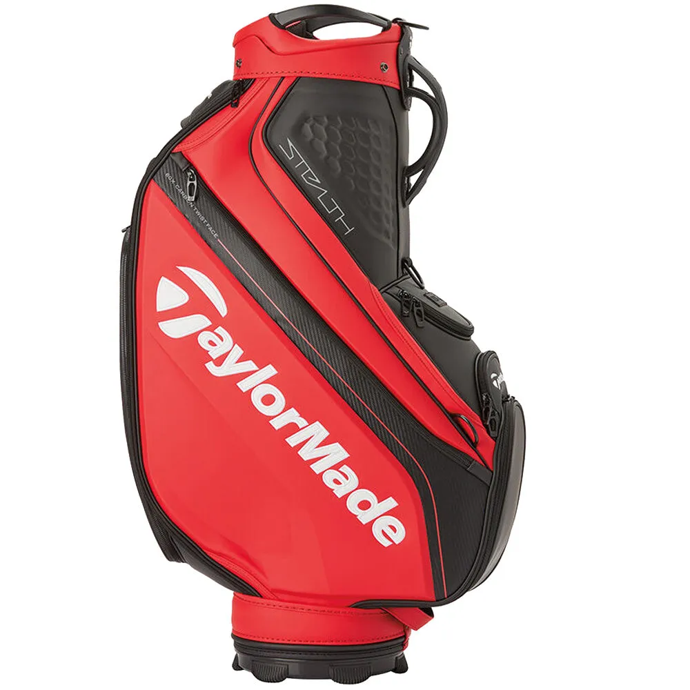 TaylorMade Stealth Tour Cart Bag - Black/Red