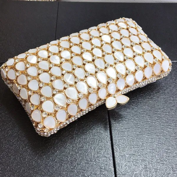 Teardrop Shaped Shell Evening Bag