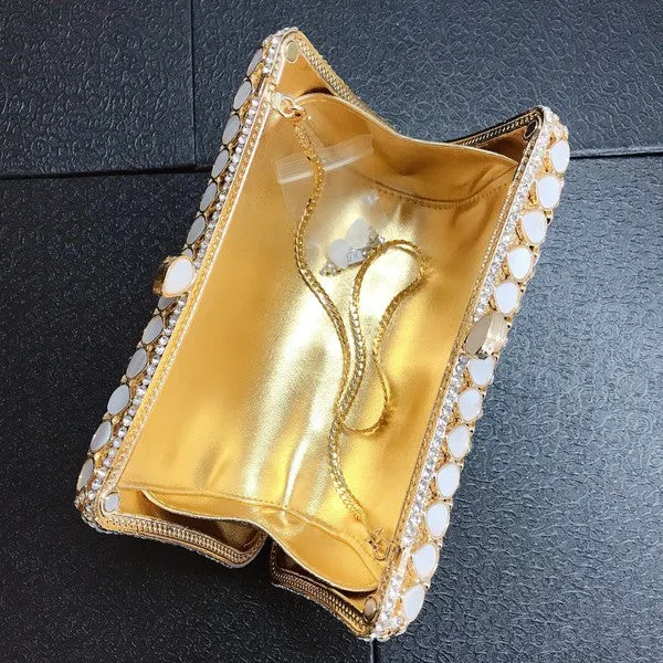 Teardrop Shaped Shell Evening Bag