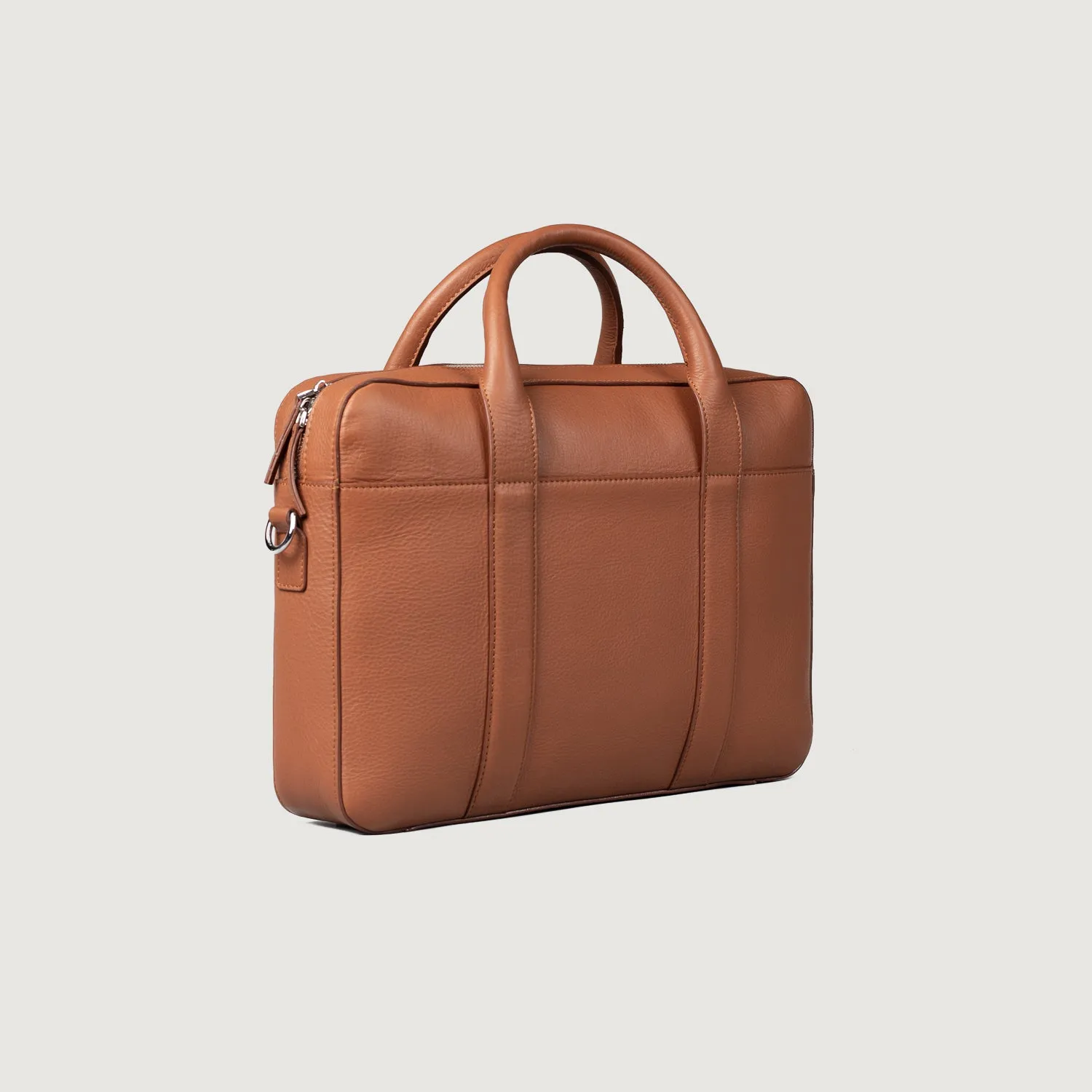 The Captain Brown Leather Briefcase