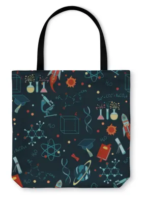 Tote Bag, Science Stuff Pattern