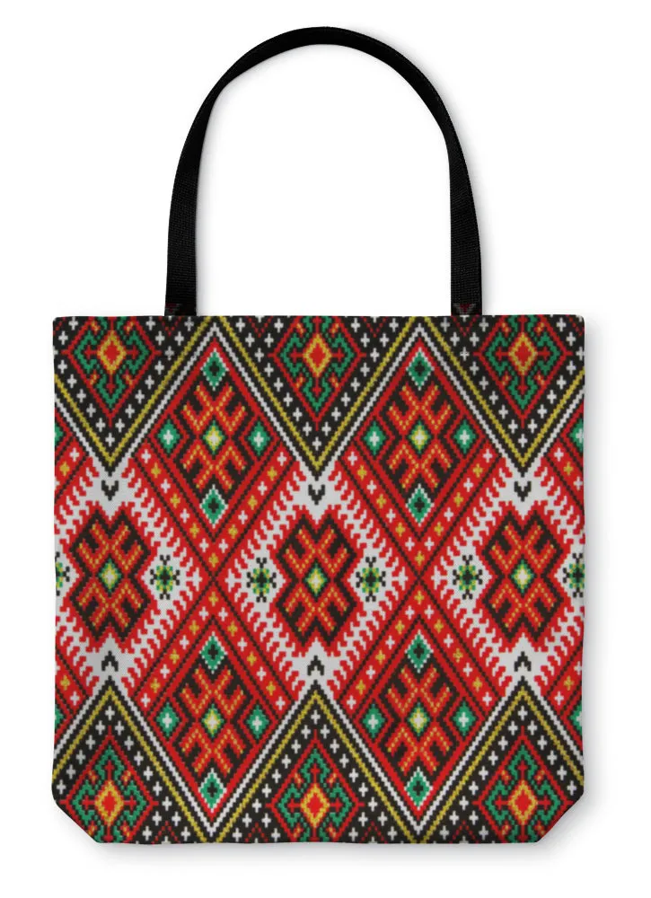 Tote Bag, Ukrainian National Ornament