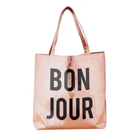 Tote - Rose Gold - BONJOUR Beach Bag