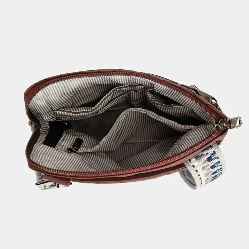 Travelon Anti-Theft Boho Slim Bag - Geo Paprika