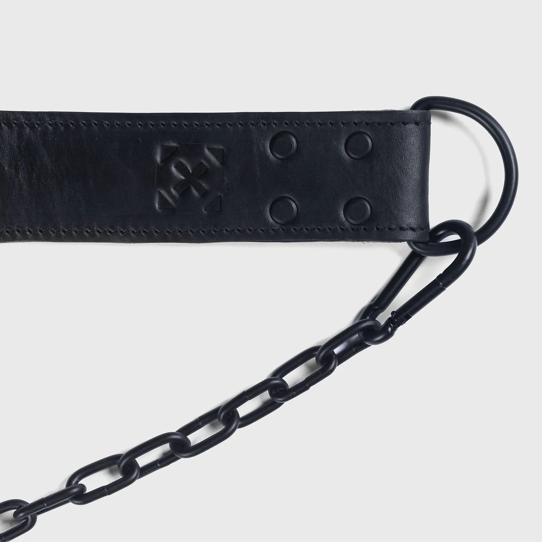 TWL - LEATHER DIP BELT - BLACK