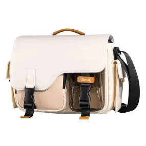 Ulanzi MS12 Messenger Sling Bag for DSLR Mirrorless Cameras, Drones and Accessories with Water Resistant Material, Multiple Pockets and Padded Dividers | Beige