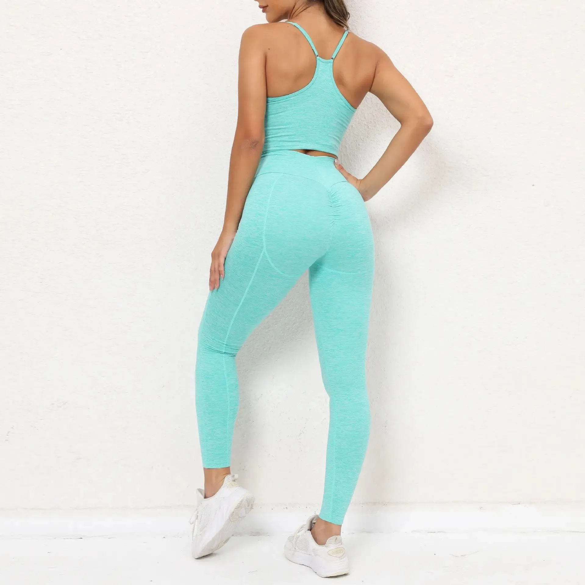 Vest Crop and Sculpt Leggings - 6 Colour Ways