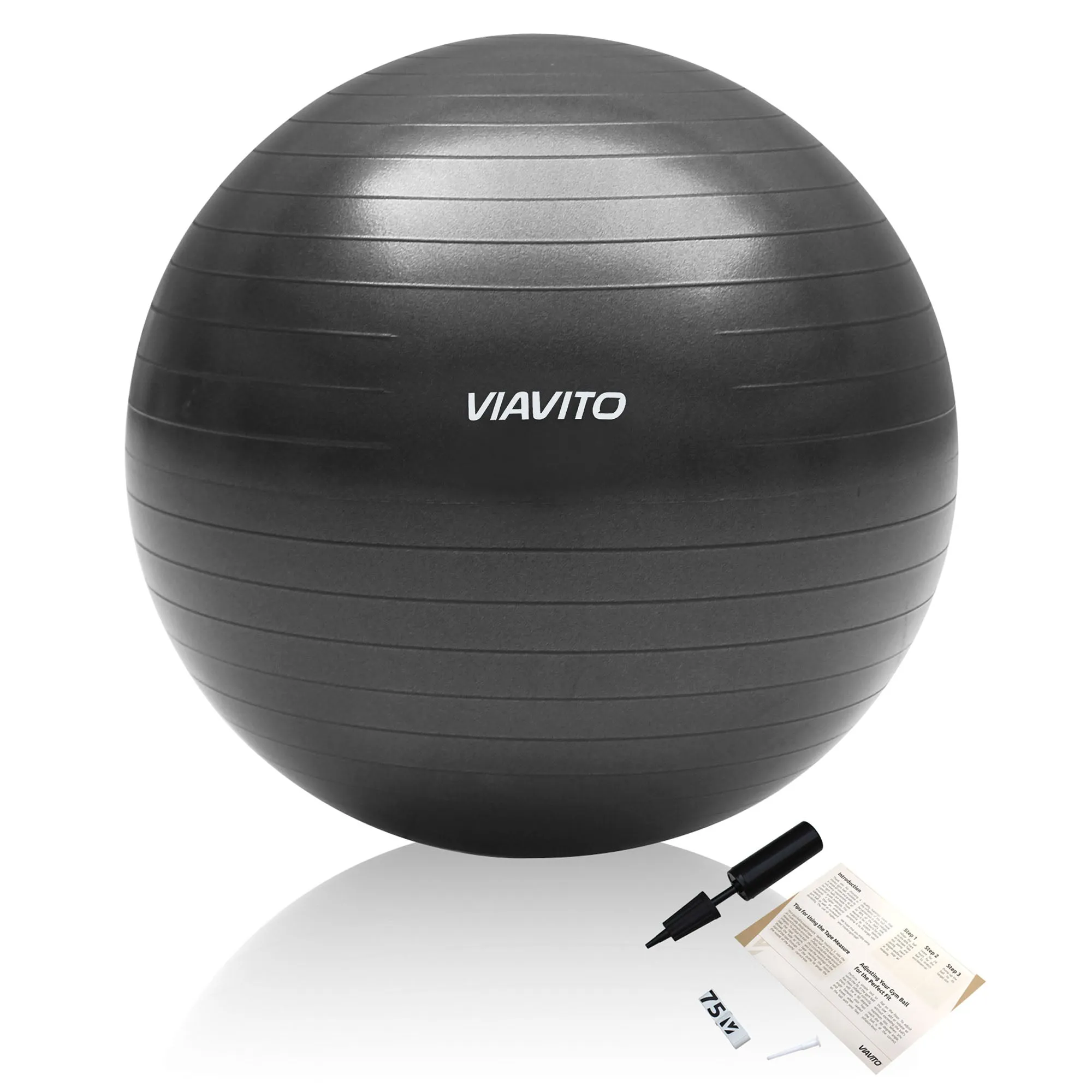 Viavito 500kg Studio Anti-burst 75cm Gym Ball