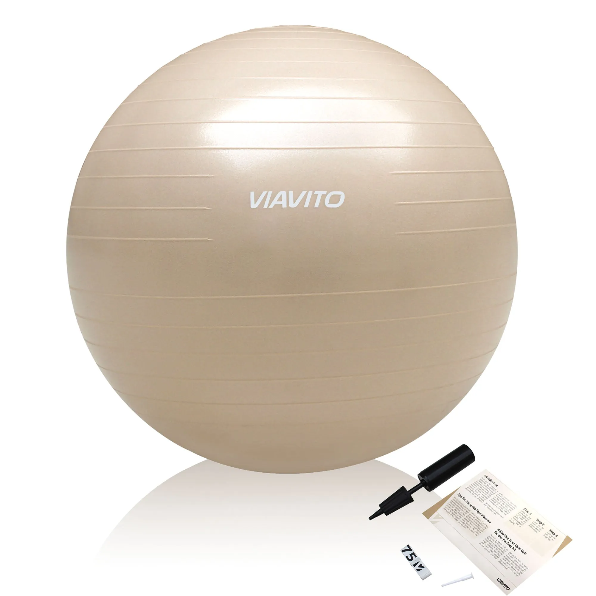 Viavito 500kg Studio Anti-burst 75cm Gym Ball