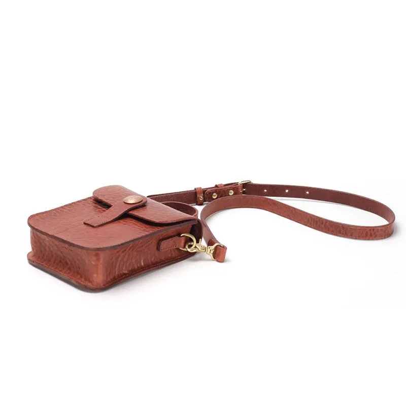 Vintage Design Vegetable Tanned Leather Women's Crossbody Bag