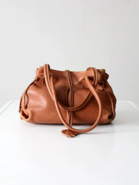 vintage leather handbag by Carlos Falchi