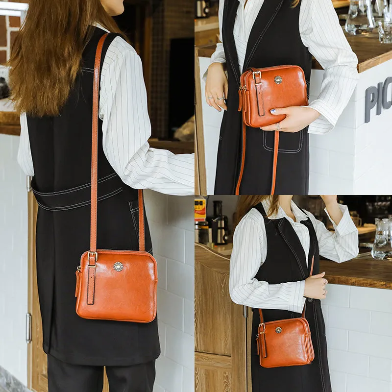 Vintage Style Square Shoulder Bag