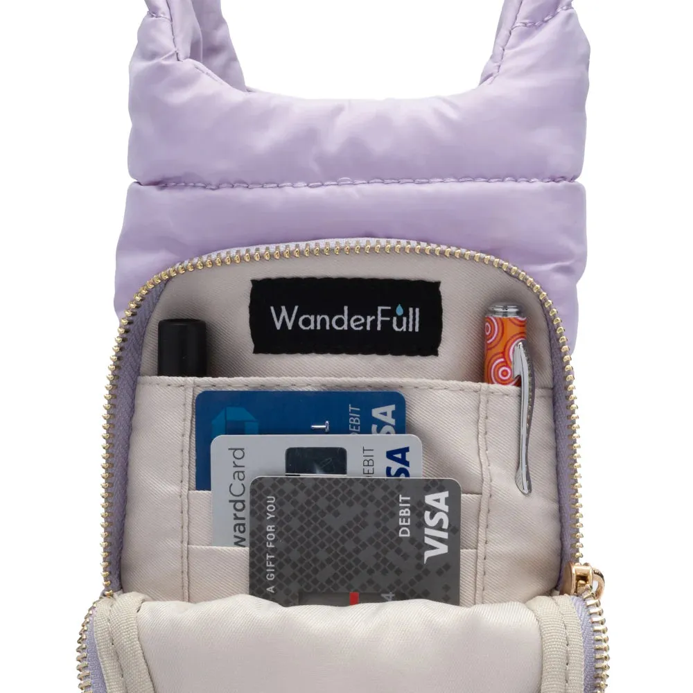 WanderFull HydroBag Lavender Crossbody Bag with Strap