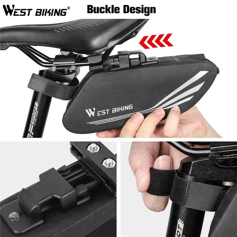 Waterproof Bicycle Bag Portable TPU Reflective Seatpost Saddle Bag MTB Road Bike Rear Seat Bag Cycling Accessories