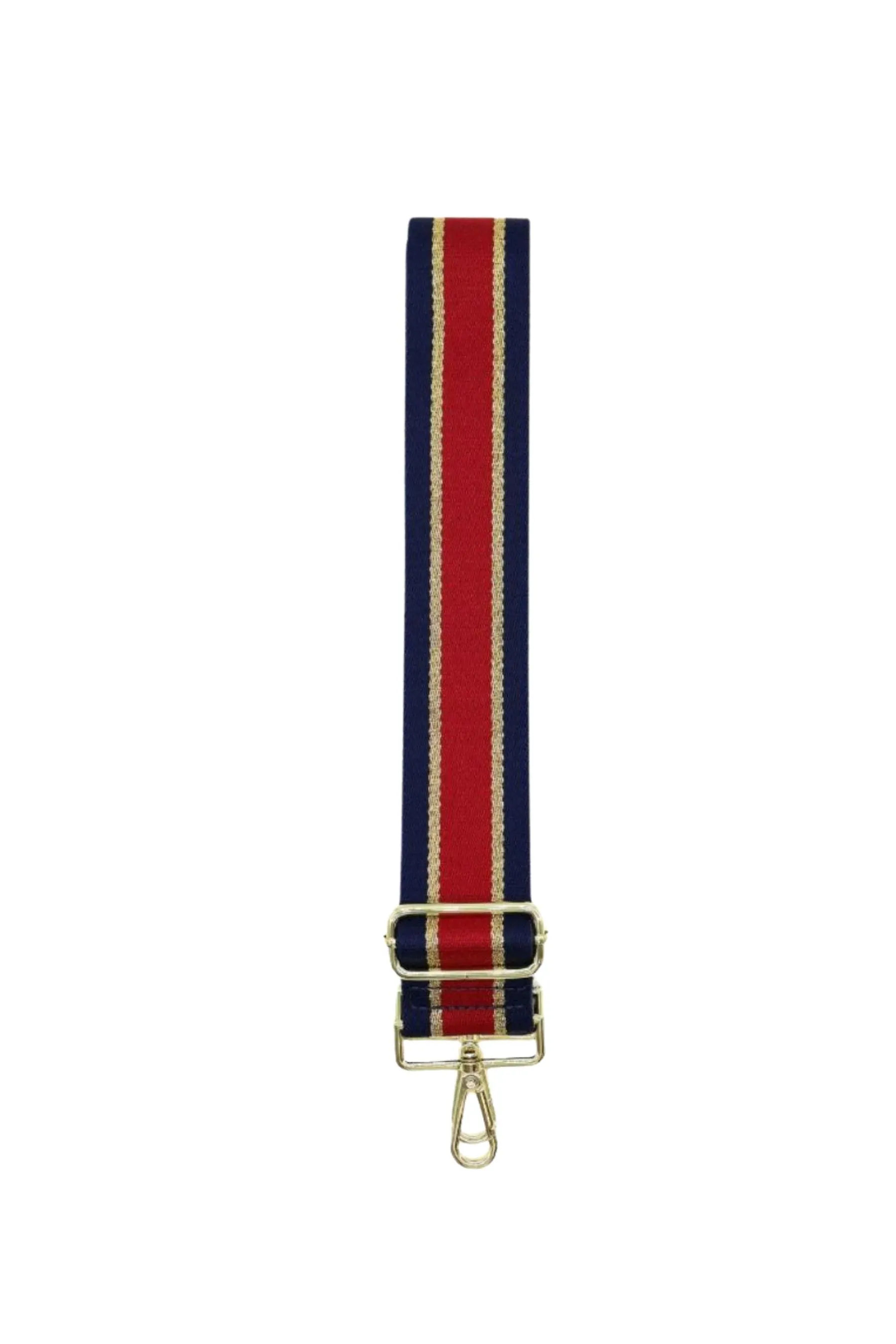 Webbing Bag Strap | Navy Gold Red