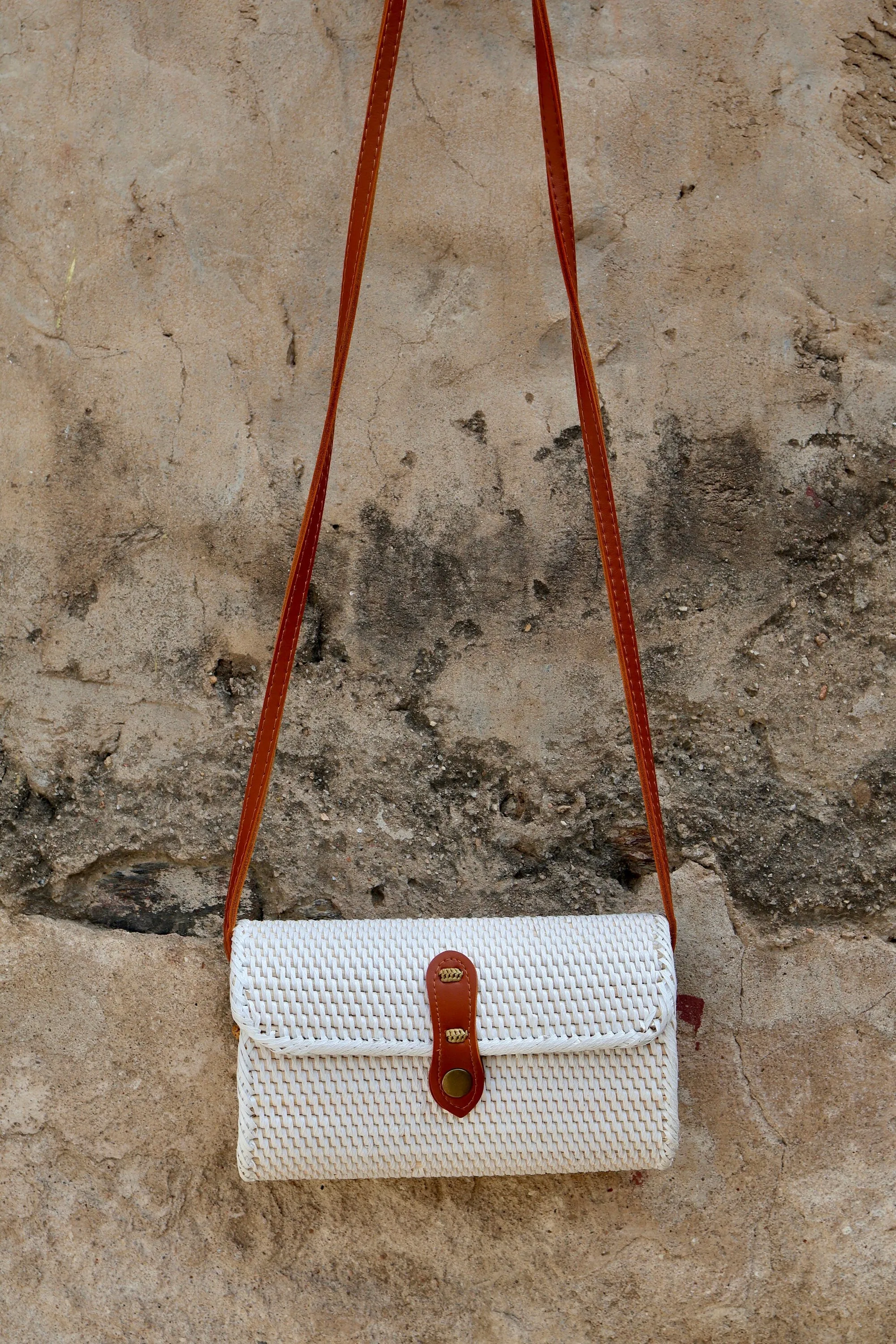 White Rattan Bali Bag, Shoulder Bag, Handwoven Crossbody Purse, Braided Straw Bag, Bohemian Style Rattan Bags, Gift for her