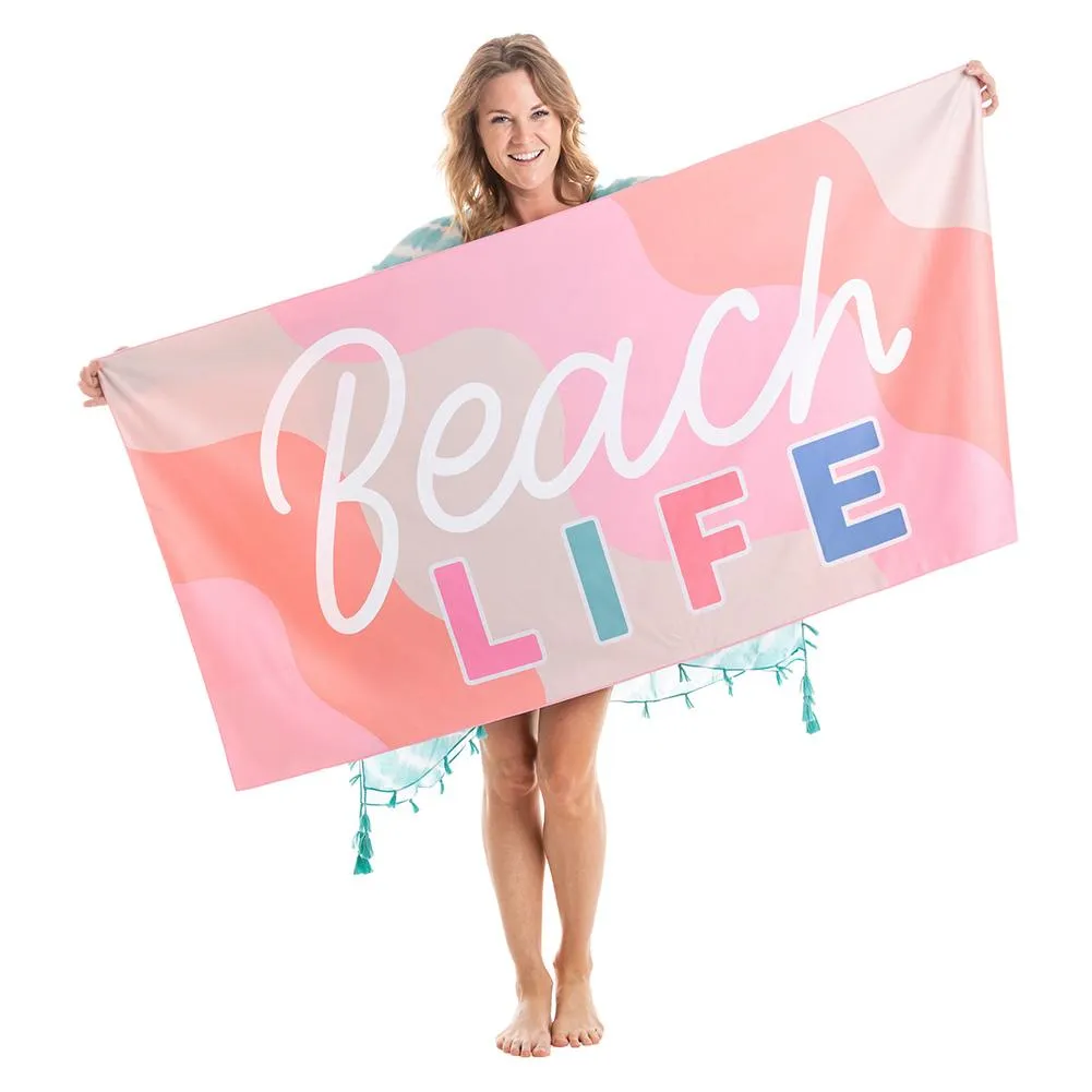 Wholesale Beach Life Quick Dry Beach Towels