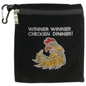 Winner Winner Chicken Dinner Bling Golf Accessory Bag