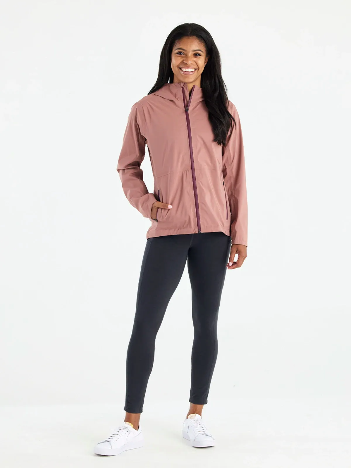 Women's Cloudshield Rain Jacket - Light Sangria