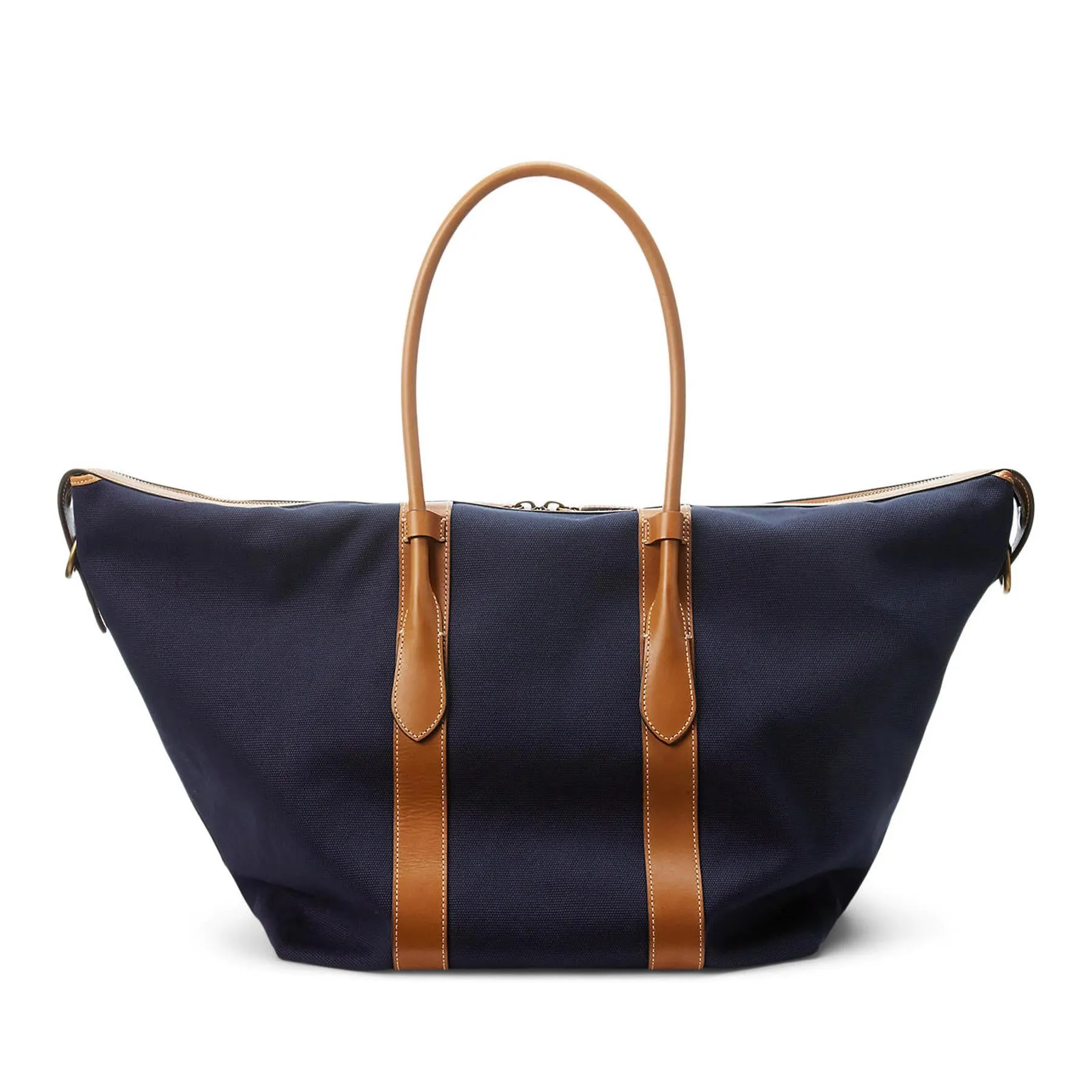 Womens XL Tote Bag Navy/Cuoio - 2025