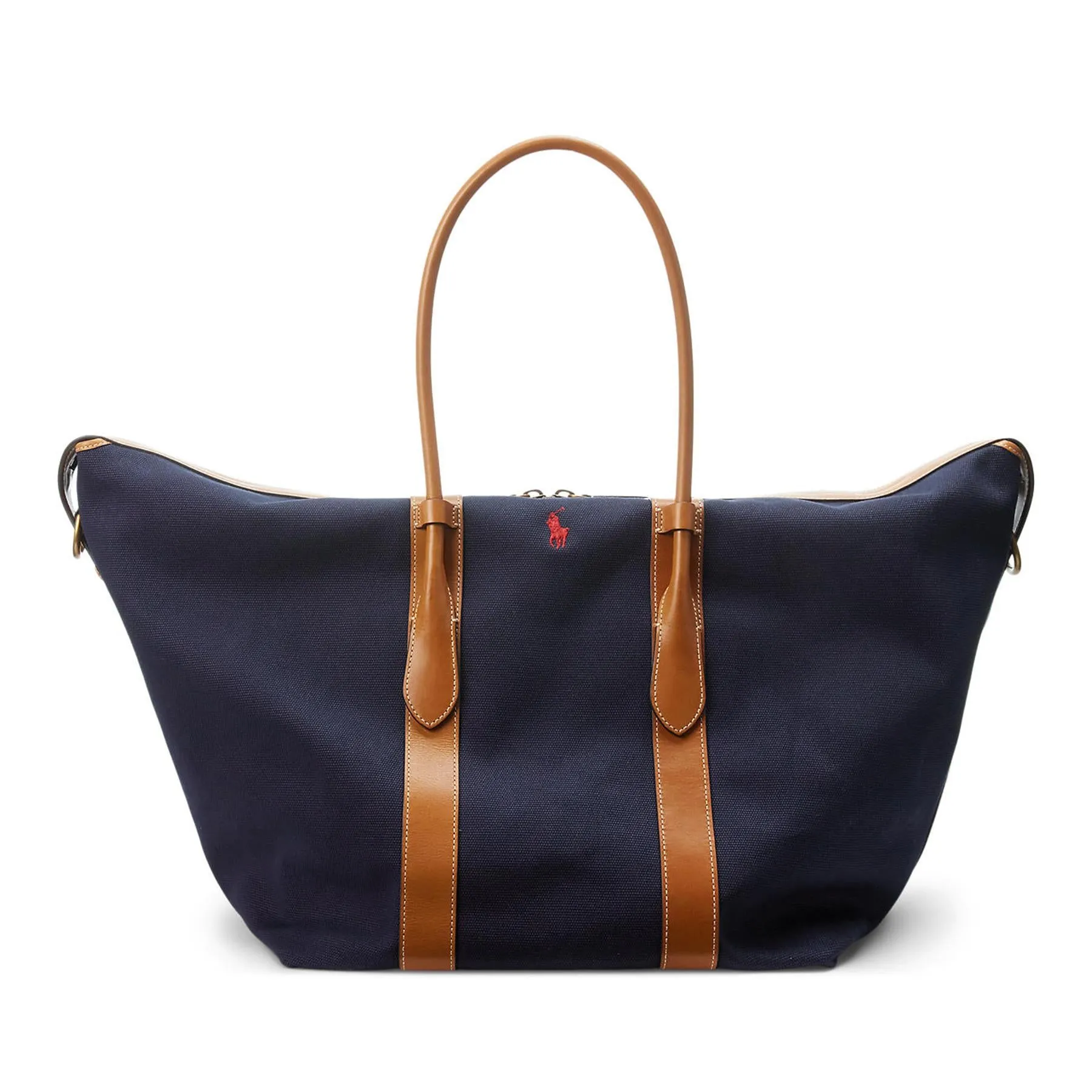 Womens XL Tote Bag Navy/Cuoio - 2025