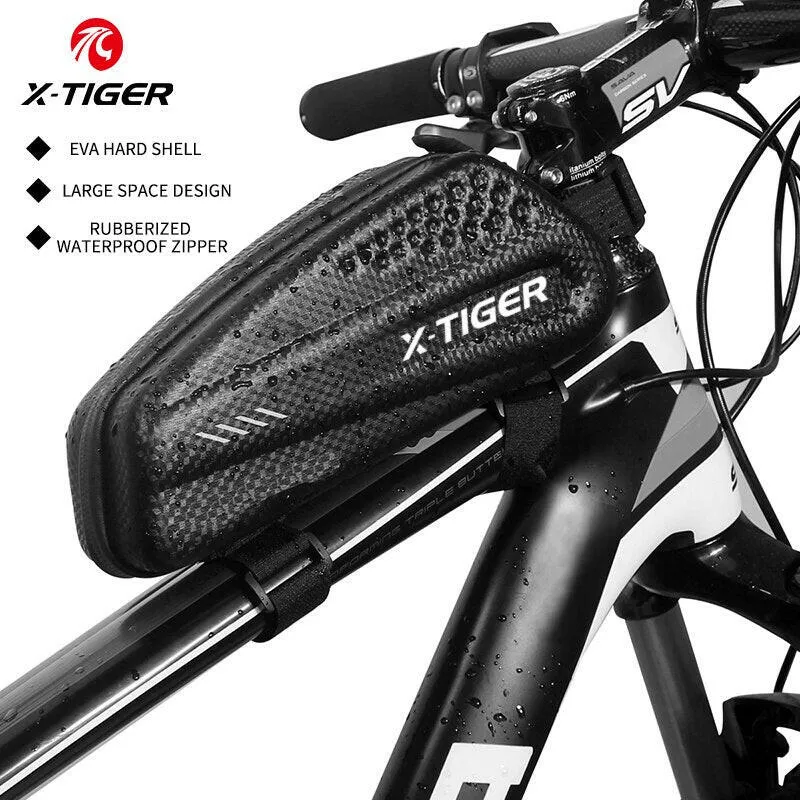 X-TIGER Bicycle Bag Reflective Front Top Frame Tube Bag Ultralight Portable Bike Parcel Big Capacity Pocket Cycling Accessories