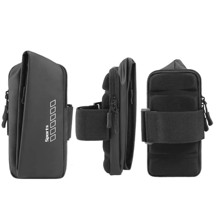 x3026 Running Waterproof Mobile Phone Arm Bag Outdoor Cycling Mobile Phone Bag(Black)