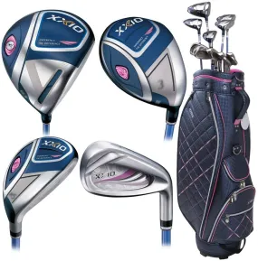 XXIO 2020 Women Eleven Premium Full Set RH 10 Clubs   1 Cart Bag Navy